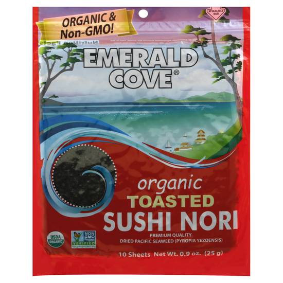 Emerald Cove Organic Toasted Sushi Nori
