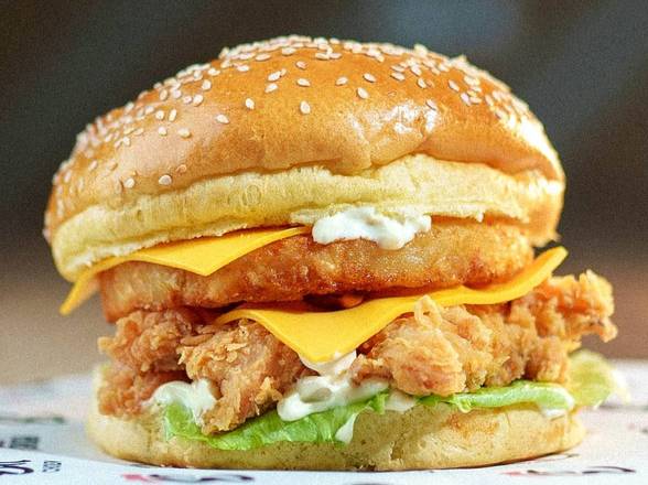 Chick'n crusty burger