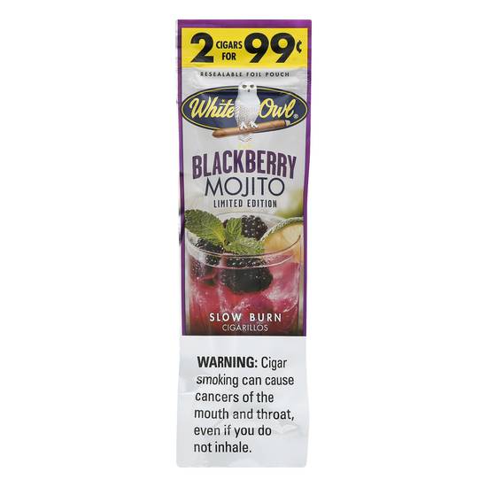 White Owl Blackberry Mojito Slow Burn Cigarillos Delivery Near You