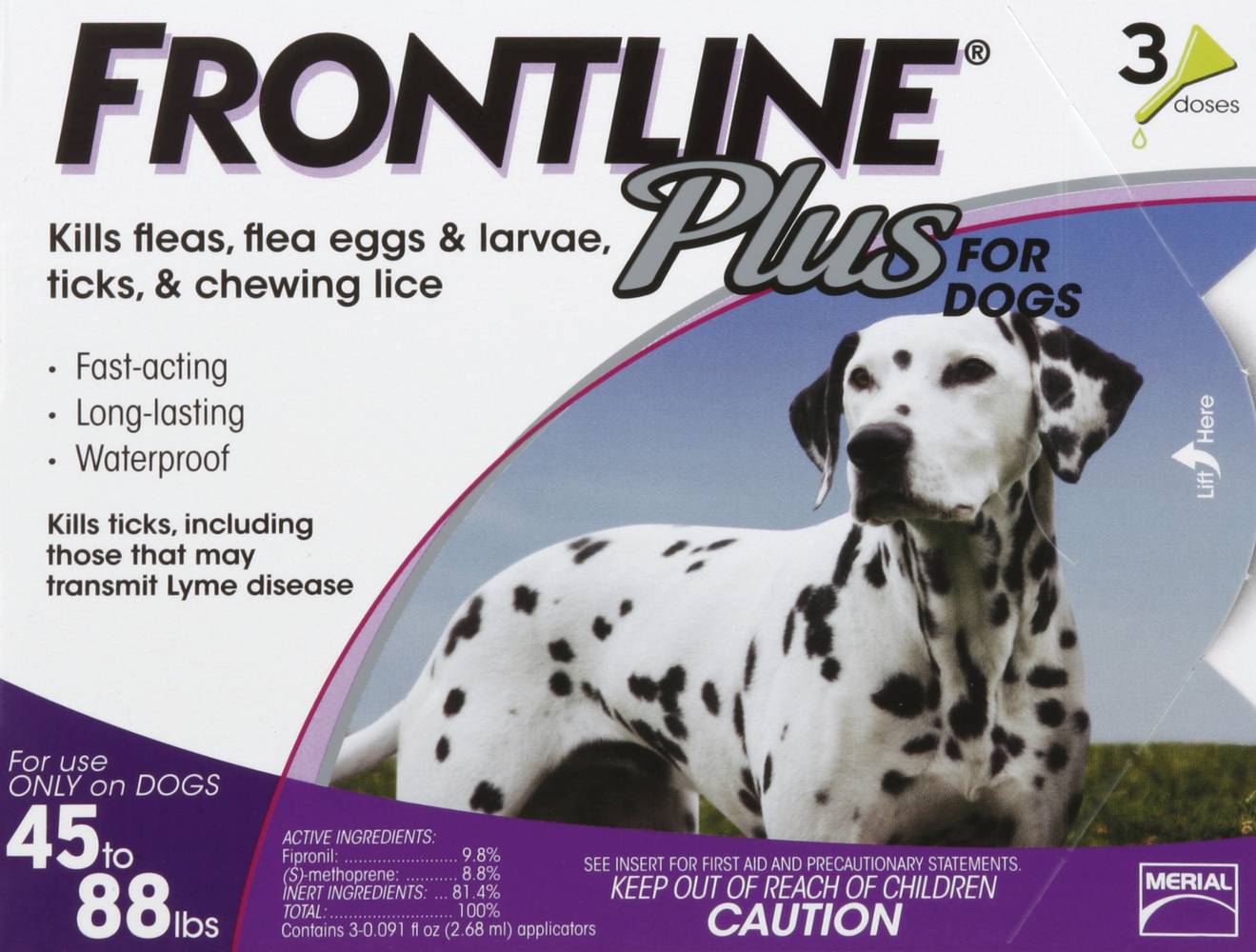 Frontline Plus Flea Tick & Lice Killer (1.6 oz)