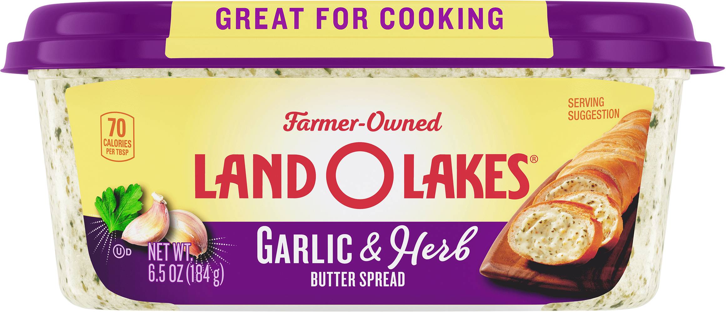 Land O'Lakes Butter Spread, Garlic-Herb (6.5 oz)