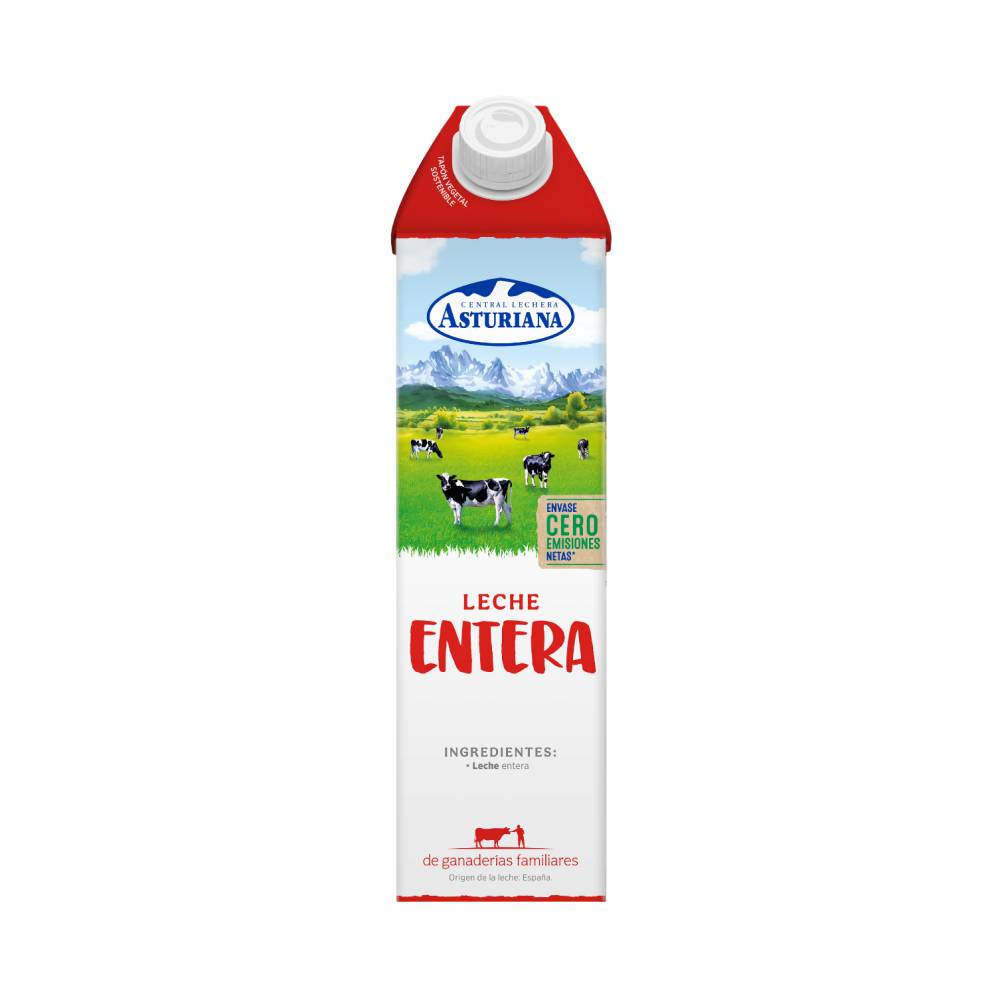 Leche Asturiana Entera Brik 1L