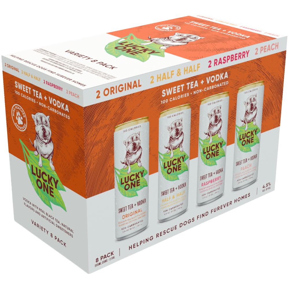 Lucky One Sweet Tea & Vodka Variety pack, Original-Half & Half