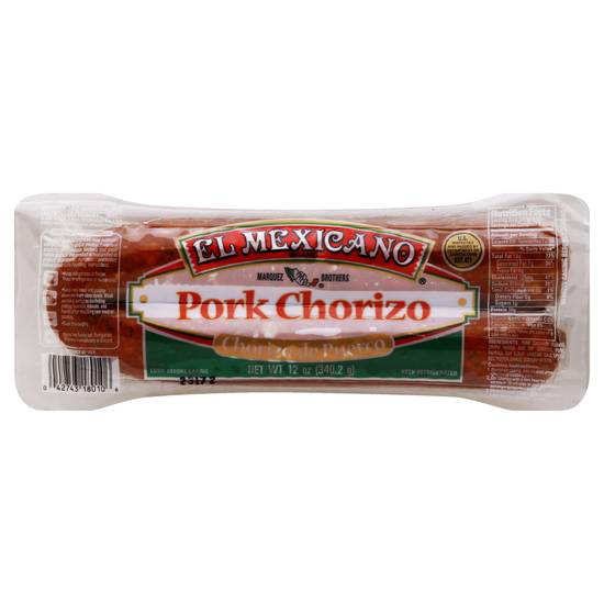 El Mexicano Pork Chorizo (12 oz)