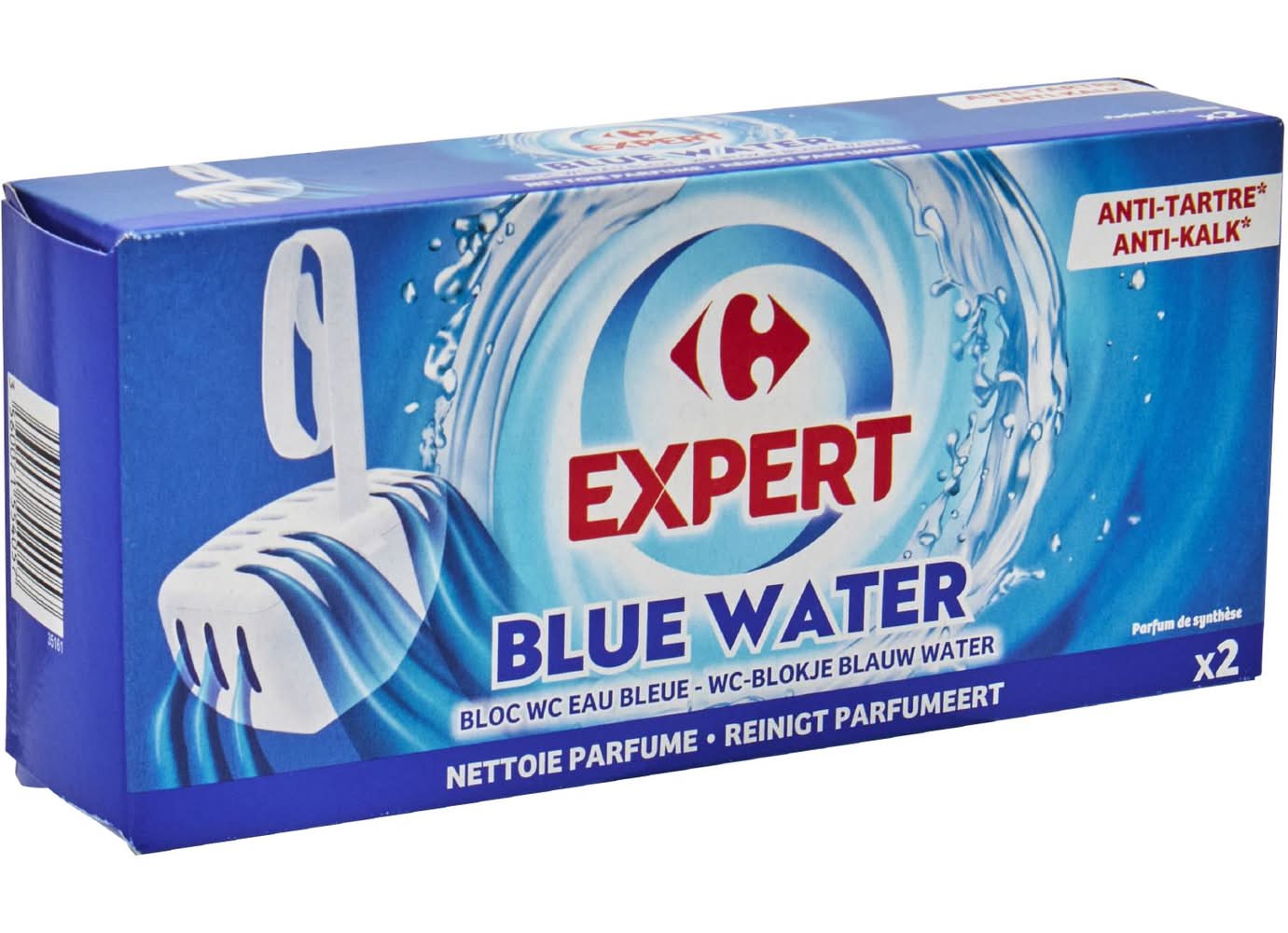 Carrefour Expert - Bloc wc eau bleue (2 x 40g)
