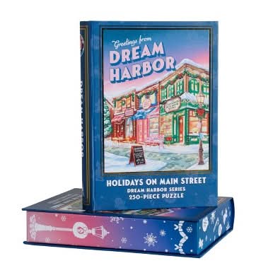 Kingdom of Threads Dream Harbor Holidays on Main Street Puzzle (250 ct)