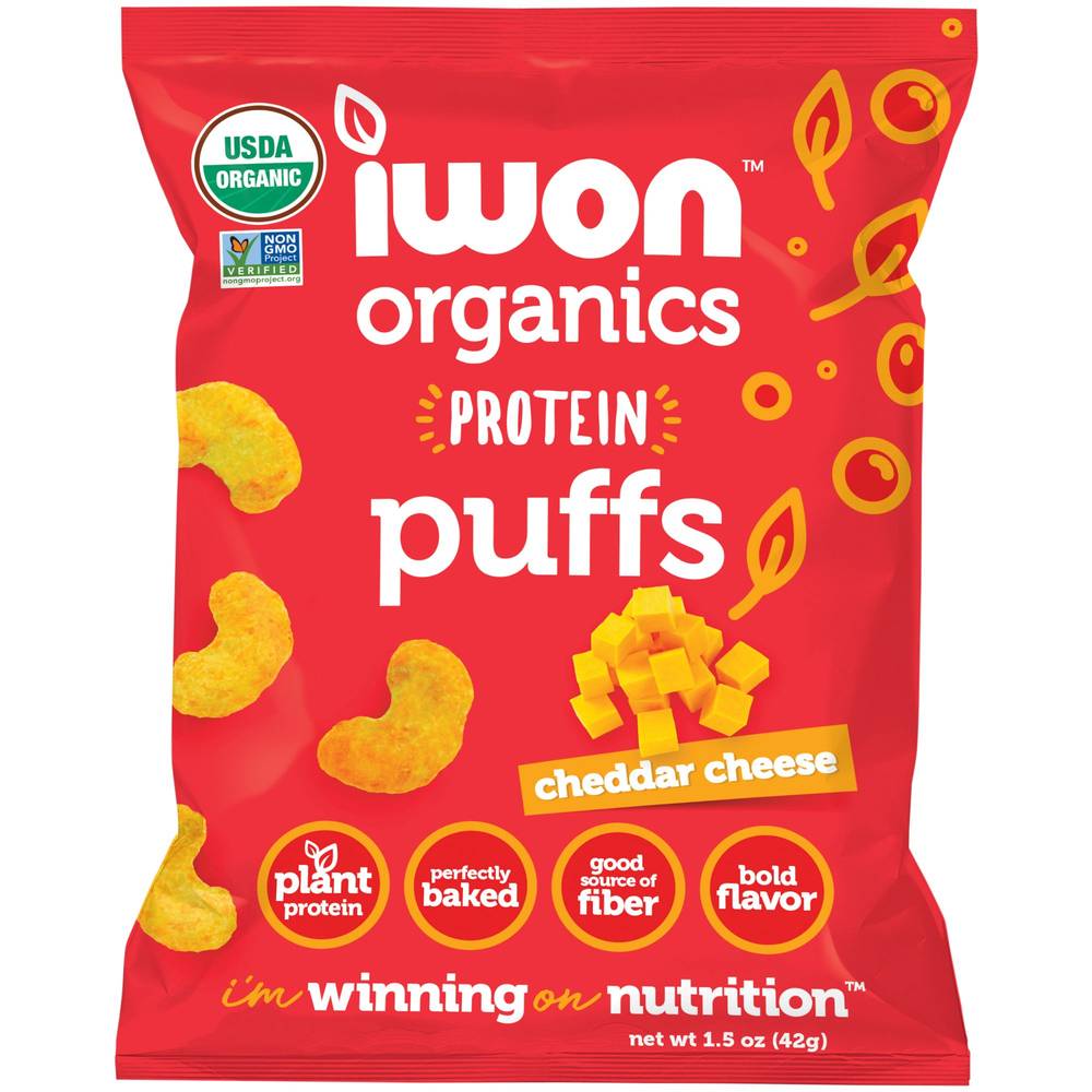 I Won Organic Protein Puffs Cheddar Cheese