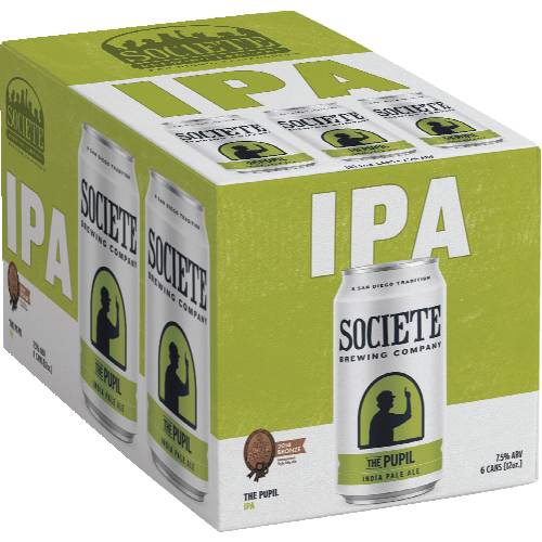 Societe The Pupil IPA 6 Pack Cans