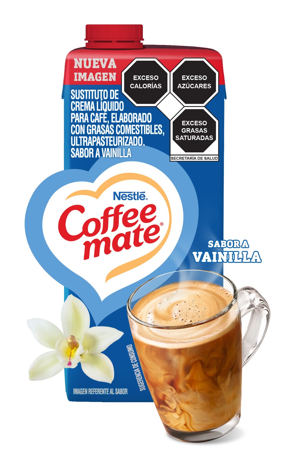 Coffee-Mate · Crema líquida para café, vainilla (680 g)