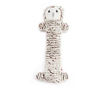 Long Body Owl Plush Dog Toy