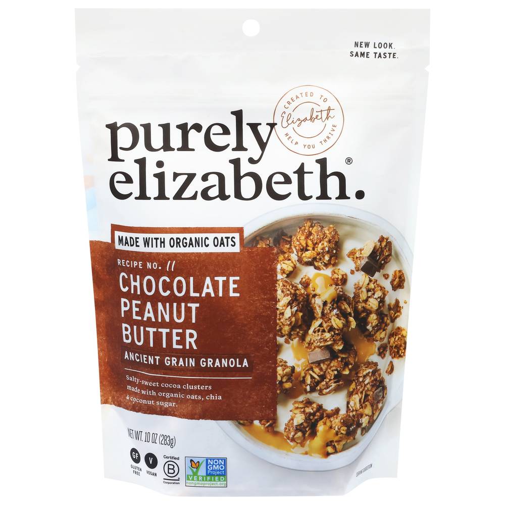 Purely Elizabeth Chocolate Sea Salt & Peanut Butter Granola (10 oz)