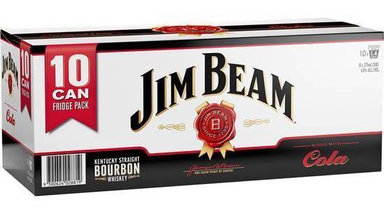 Jim Beam & Cola 375ml (10 Pack)