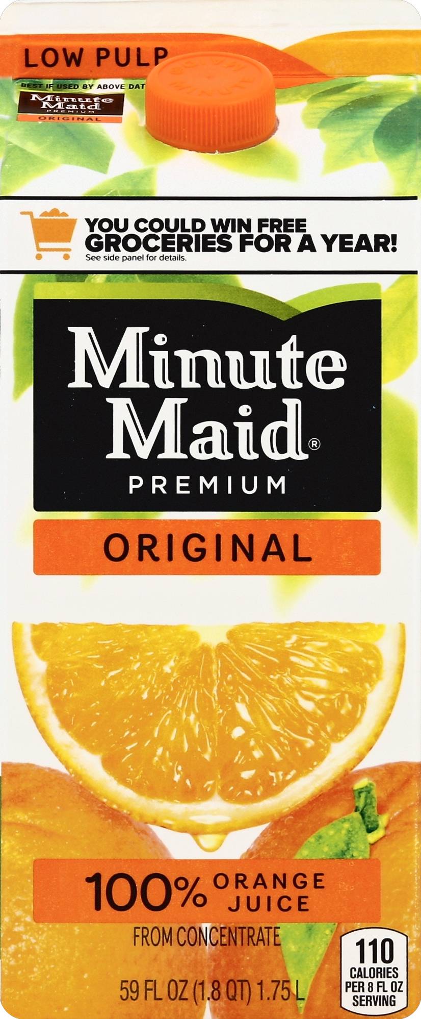 Minute Maid Low Pulp 100% Pure Squeezed Juice, Orange (59 fl oz)