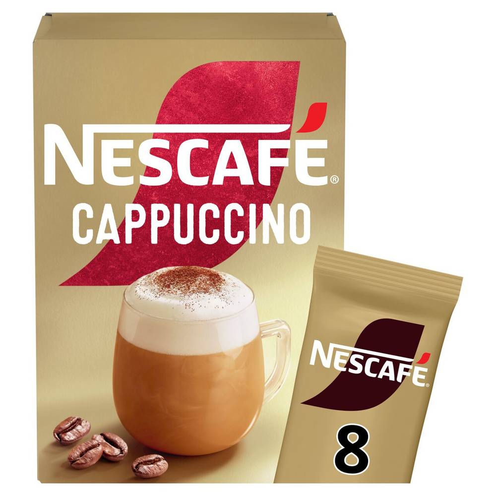 Nescafe Gold Cappuccino Instant Coffee (8 per pack)