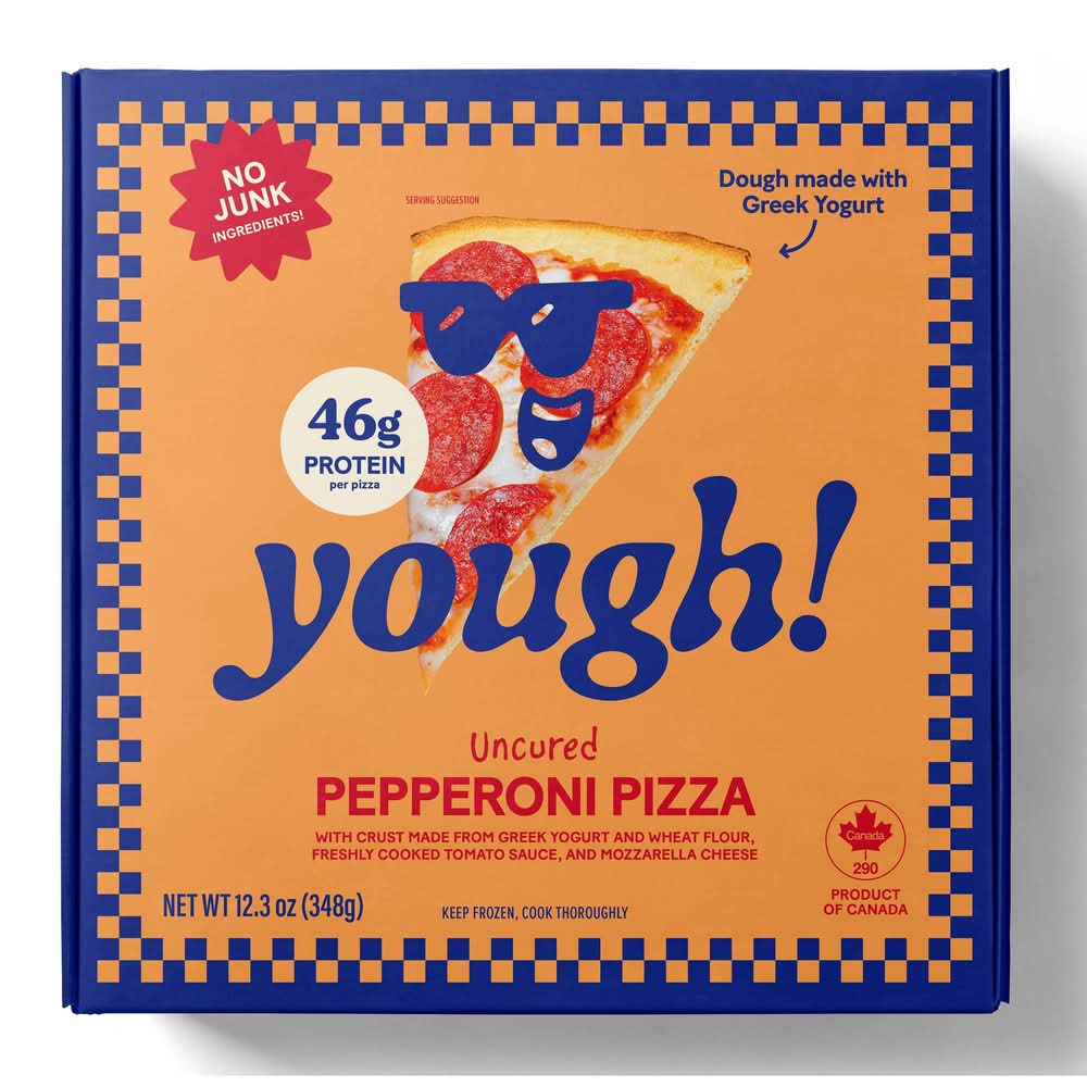 Yough! Frozen Pizza, Uncured Pepperoni (12.3 oz)