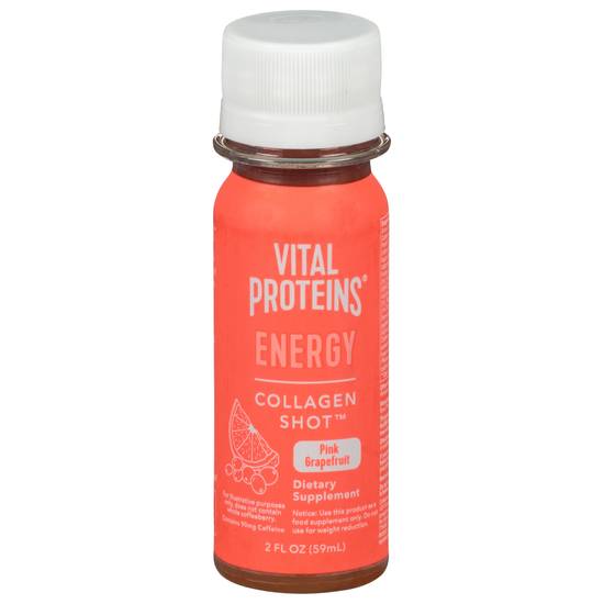 Vital Proteins Energy Pink Grapefruit Collagen Shot Dietary Supplement