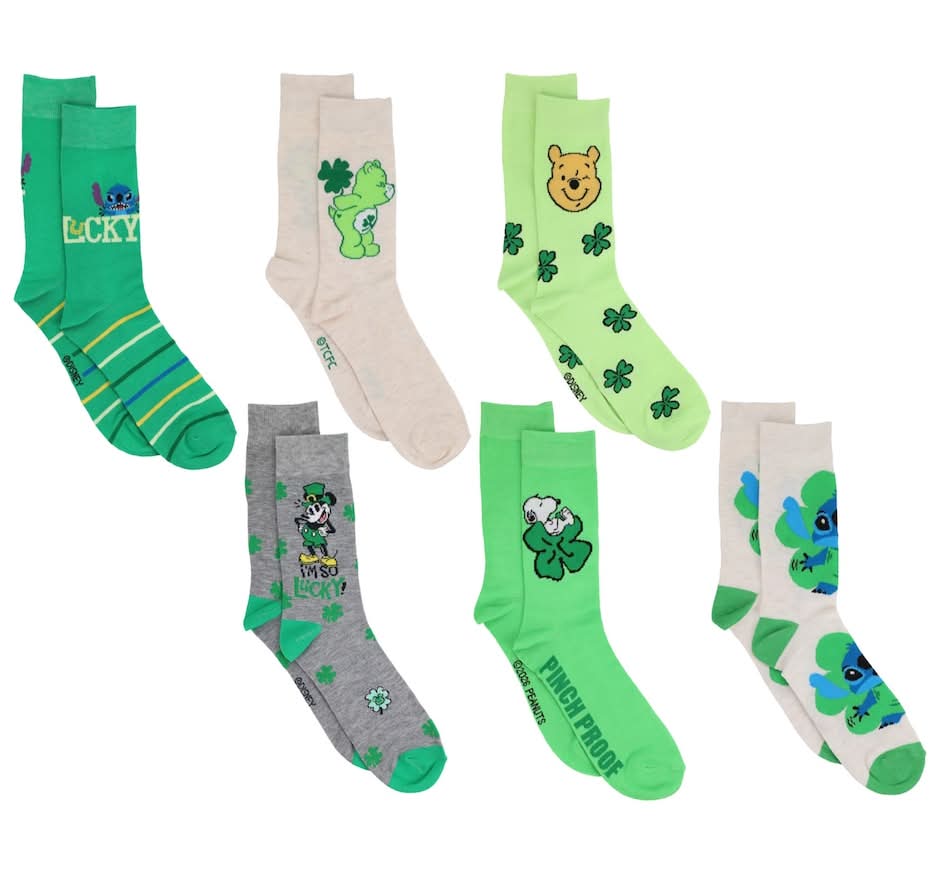 St. Patrick’s Mens Crew Cut Socks, Sizes 7 - 12