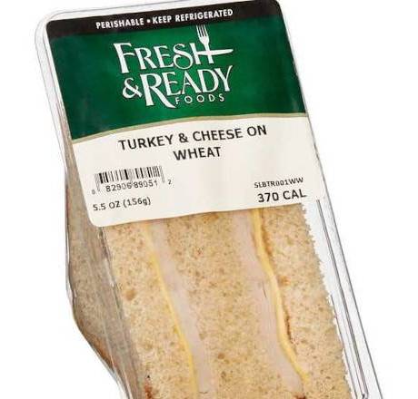 Fresh & Ready Turkey & Cheese Sandwich on Multigrain, 8.5 oz