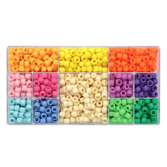 Creatology Multicolor Matte Pony Beads, Assorted