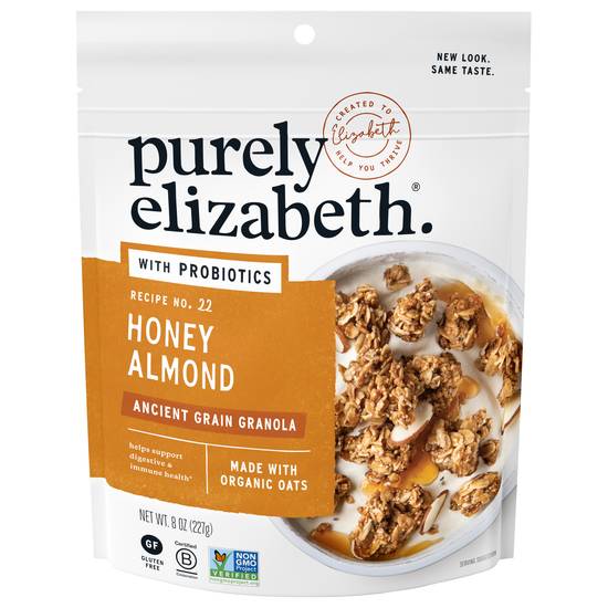 Purely Elizabeth Ancient Grain Granola (honey almond-probiotics)