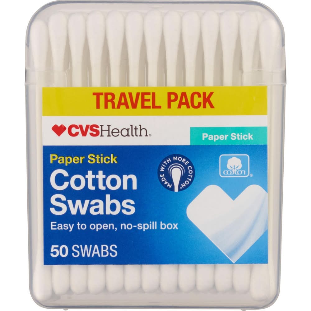 CVS Health Paper Stick Cotton Swabs (50 ct)