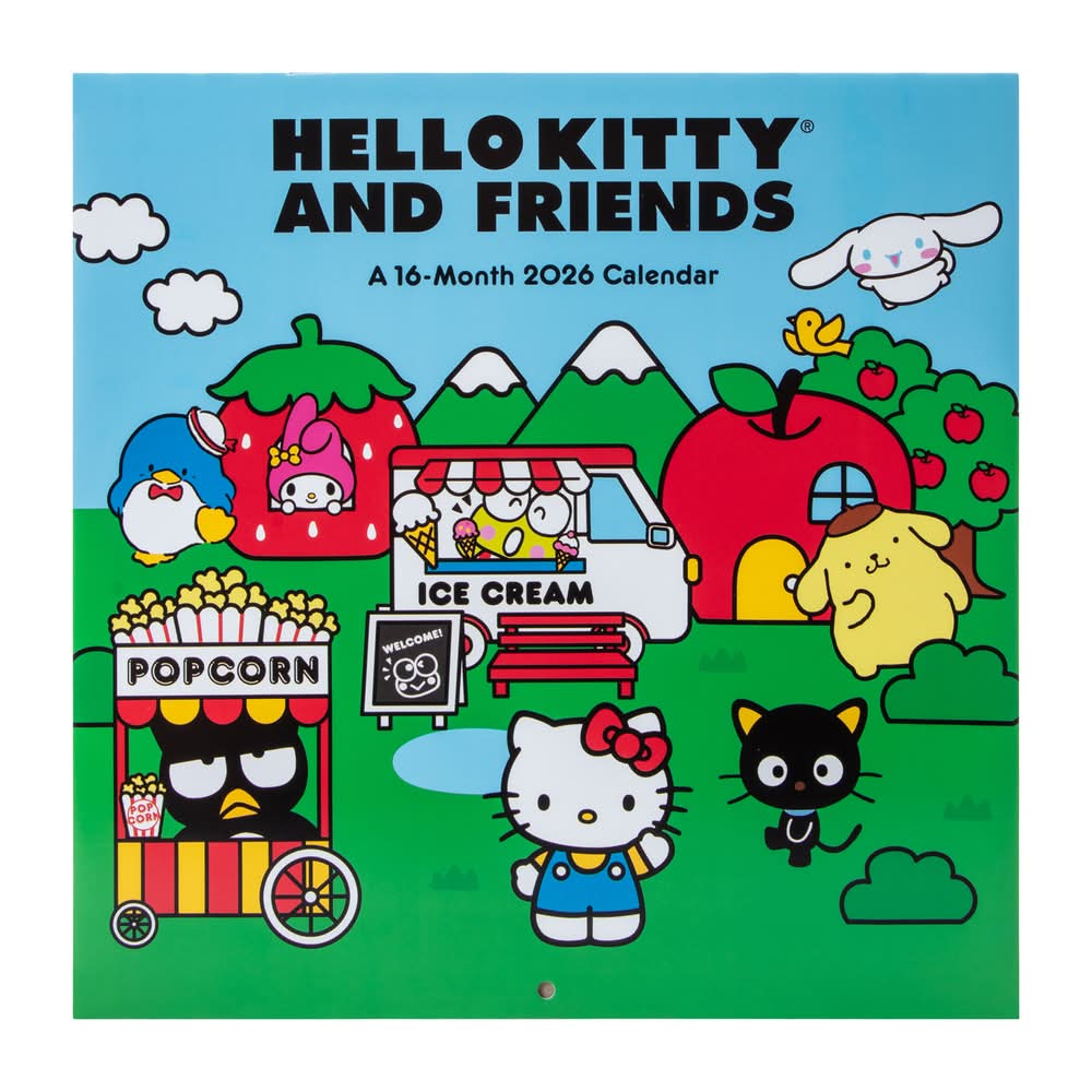 Licensed 2026 Calendar Hello Kitty and Friends