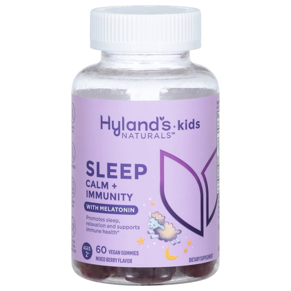 Hyland's Kids Mixed Sleep Calm + Immunity With Melatonin Vegan Gummies (berry)
