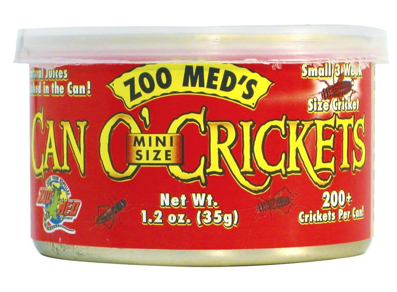 Zoo Med Can O' Mini Size Crickets, 1.2 oz
