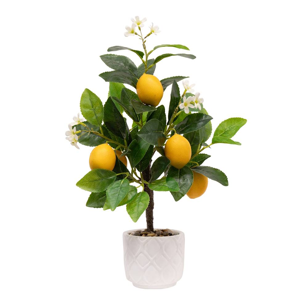 allen + roth 17-in Green Indoor Mixed Greenery Artificial Plant | P1002-LW