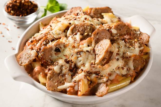 Spicy Baked Ziti with Sausage