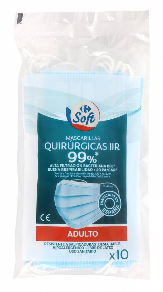 MASCARILLAS QUIRURGICAS CRFX10