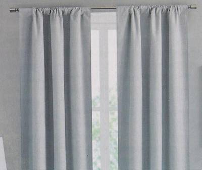 Silver Room-Darkening Curtain Panel, (84")