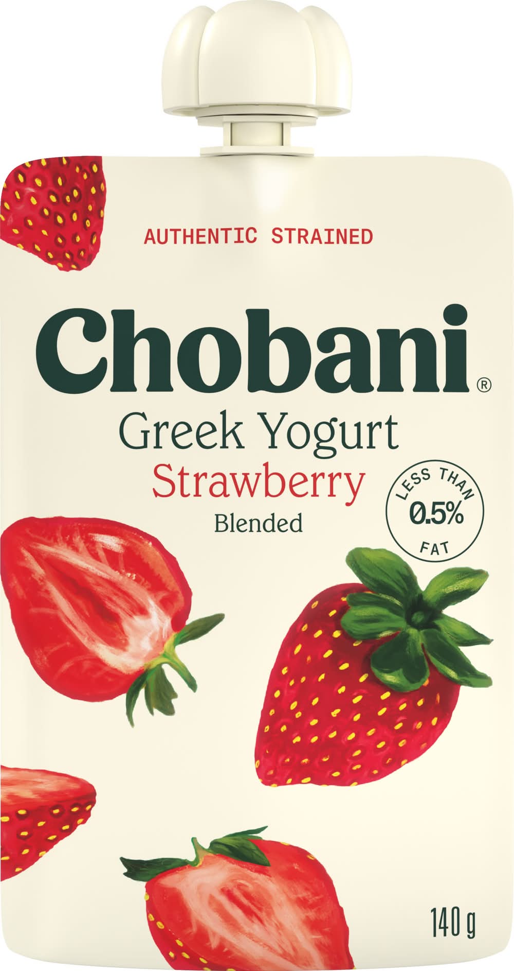 Chobani Pouch Strawberry Yoghurt Pouch 140g