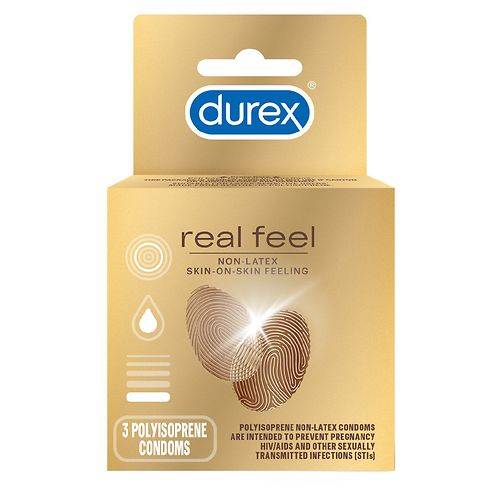 Durex Real Feel Avanti Bare Polyisoprene Non-Latex Condoms - 3.0 ea