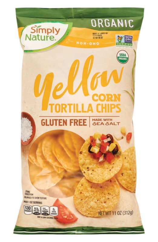 Simply Nature Gluten Free Organic Tortilla Chips, Yellow Corn (11 oz)