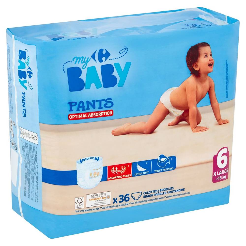 Carrefour Baby Pants 6 X Large +16 kg 36 Culottes