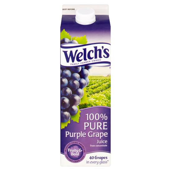 Welch's 100% Pure Purple Grape Juice From Concentrate (1 L)