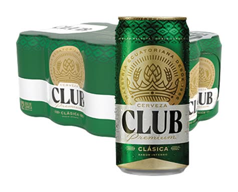 Cerveza club verde lata 355cc