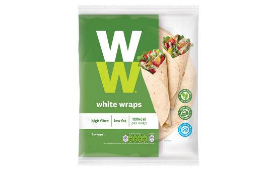 Weight Watchers 6 White Wraps