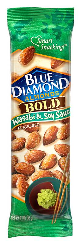Blue Diamond Smart Snacking! Bold Almonds, Wasabi-Soy Sauce (1.5 oz)