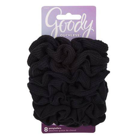 Goody Ouchless Gentle Scrunchies Black (8 units)