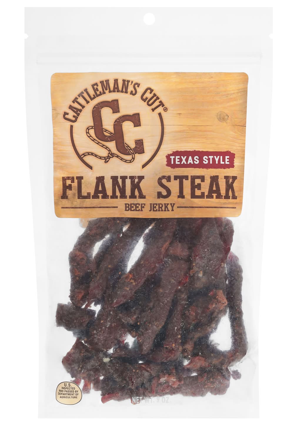 Cattleman's Cut Texas Style Flank Steak Beef Jerky (9 oz)