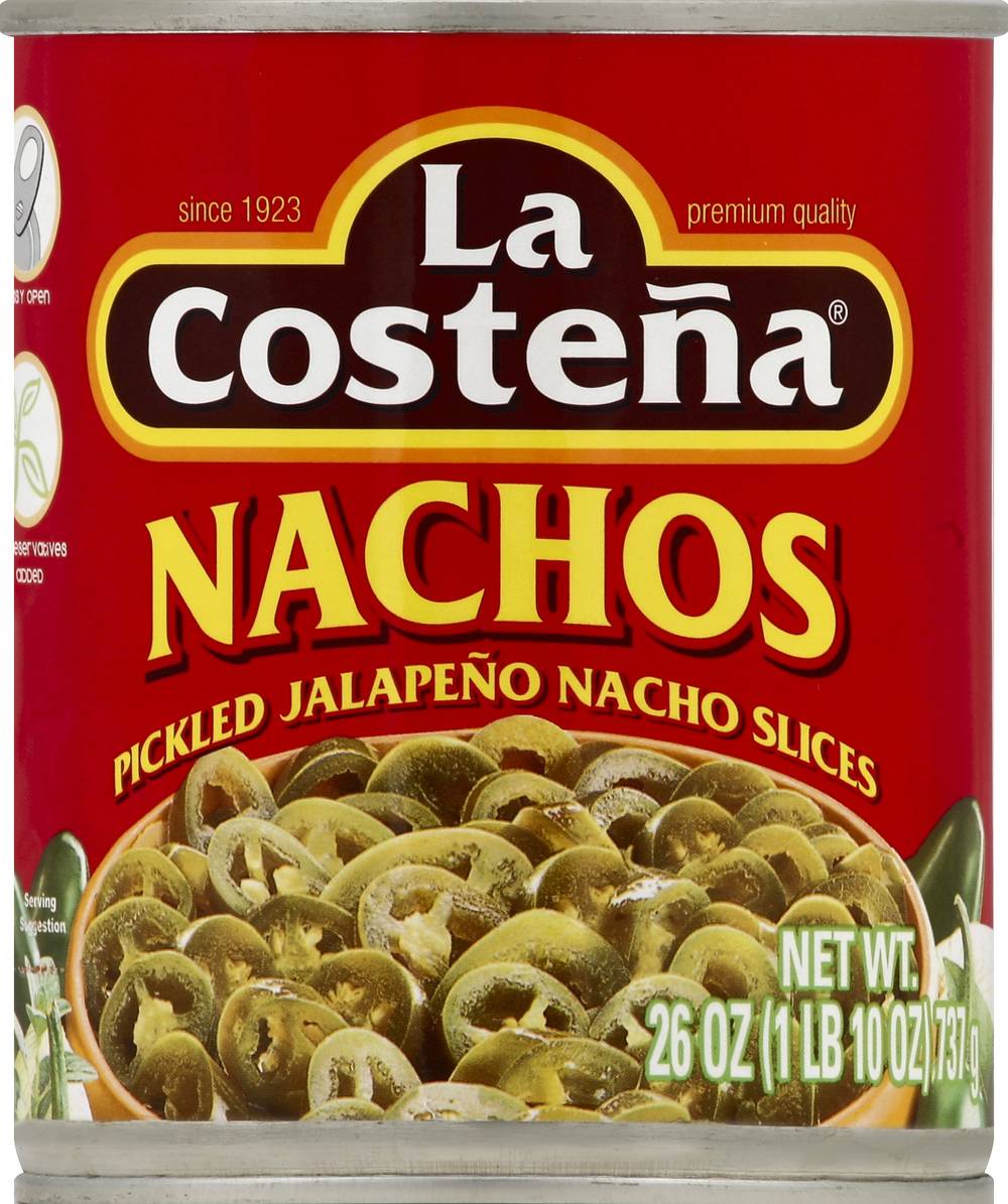 La Costeña Nachos Pickled Jalapeno Nacho Slices (1.62 lbs)