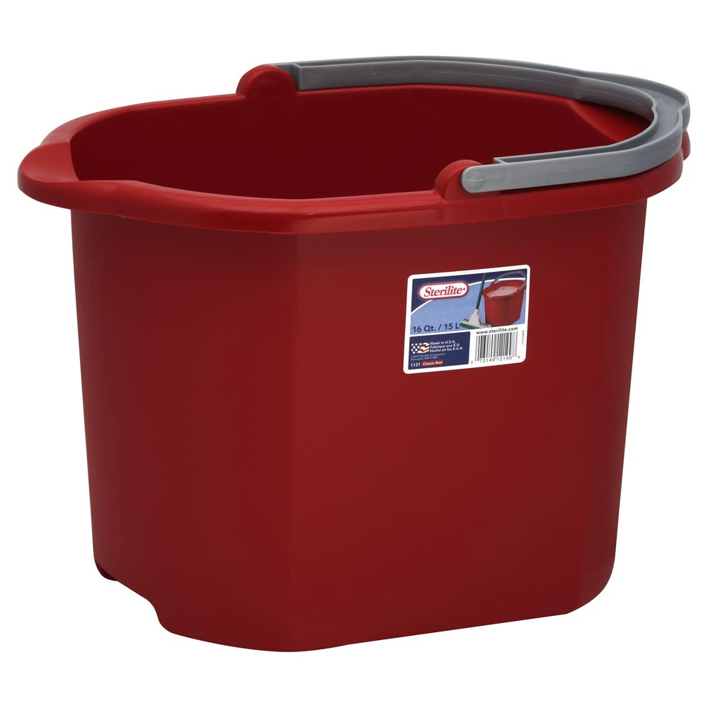 Sterilite Classic Dual Spout Pail Capacity 15liters, Red (1 lbs)