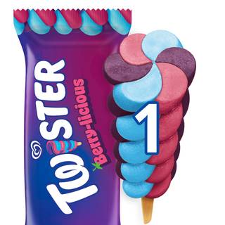 Heartbrand Twister Ice Cream Lolly (blueberry-raspberry)