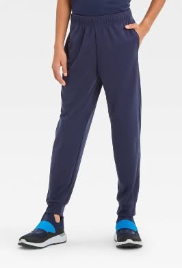 All In Motion Boys' Mesh Jogger Pants, M, Navy Blue