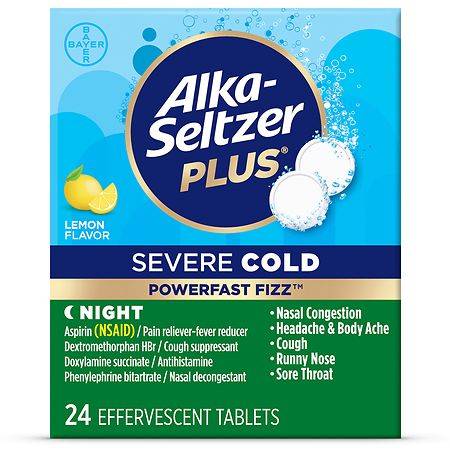 Alka-Seltzer Plus Severe Cold Powerfast Fizz Tablets (lemon)
