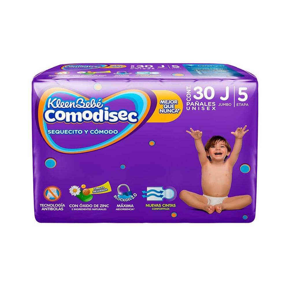 KleenBebé pañales comodisec etapa 5 (jumbo)