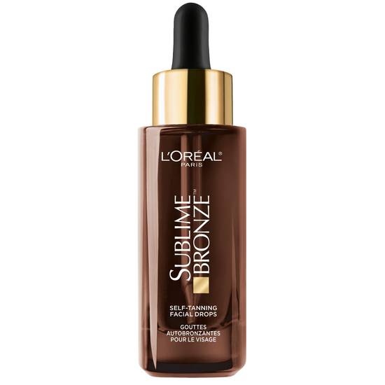L'Oreal Paris Sublime Bronze Self-Tanning Facial Drops, Fragrance-Free, 1 OZ