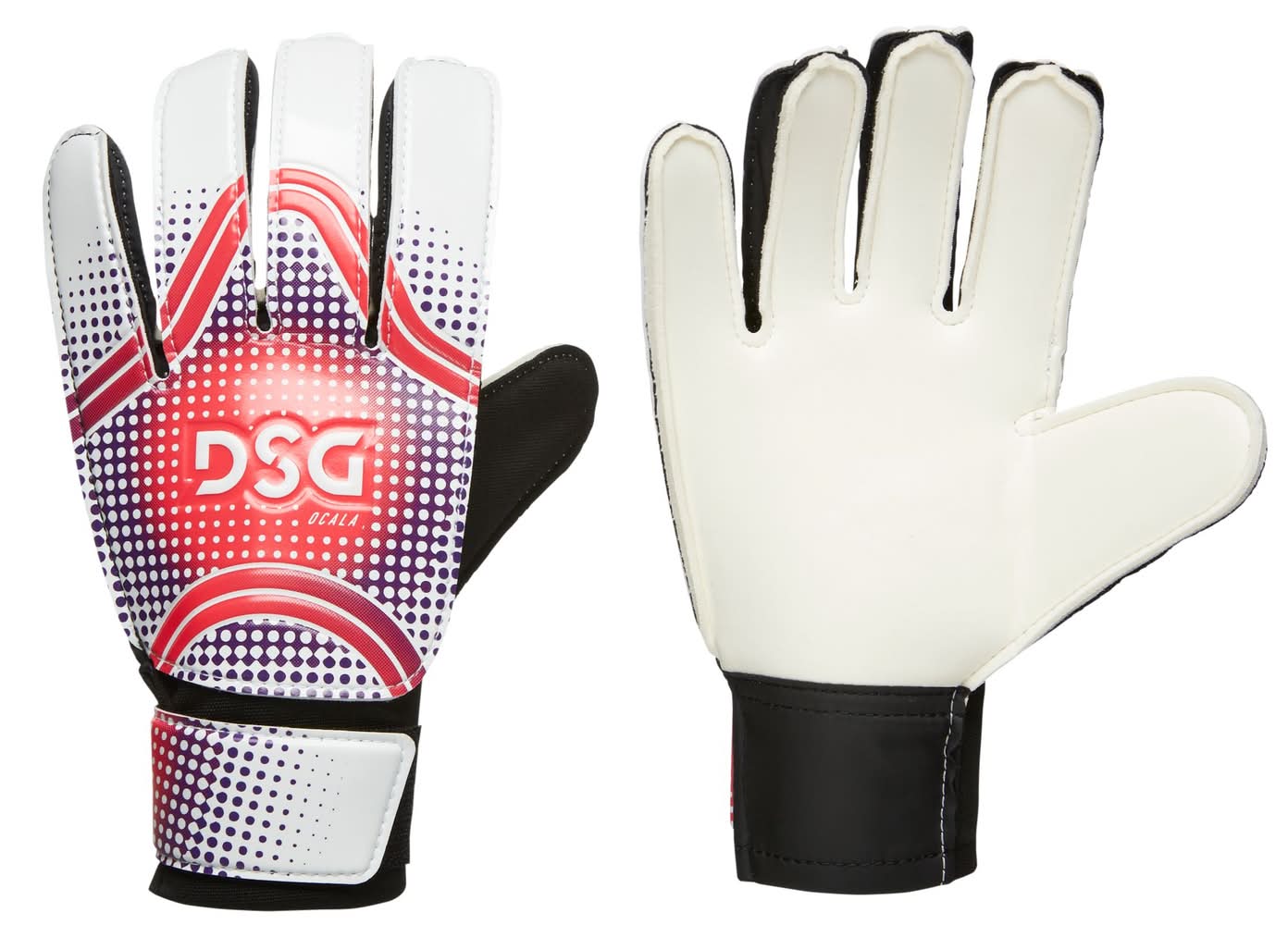 DSG Youth Ocala Goalkeeper Glove (Pink/White, 5)